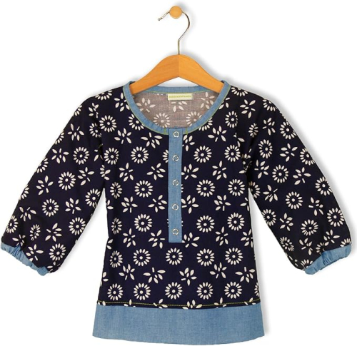 48/05 JANIN (Baumwolle) Farbe: dunkelblau-weiss